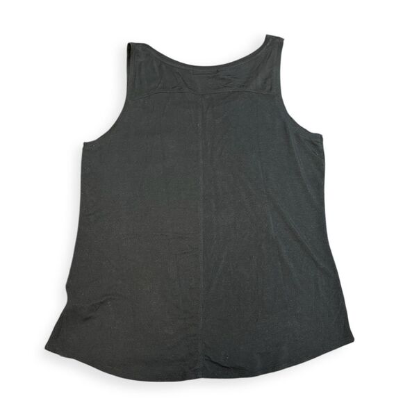 PRANA Women’s Black Foundation Scoop Neck Pocket Tank Top Size Medium - Picture 4 of 7
